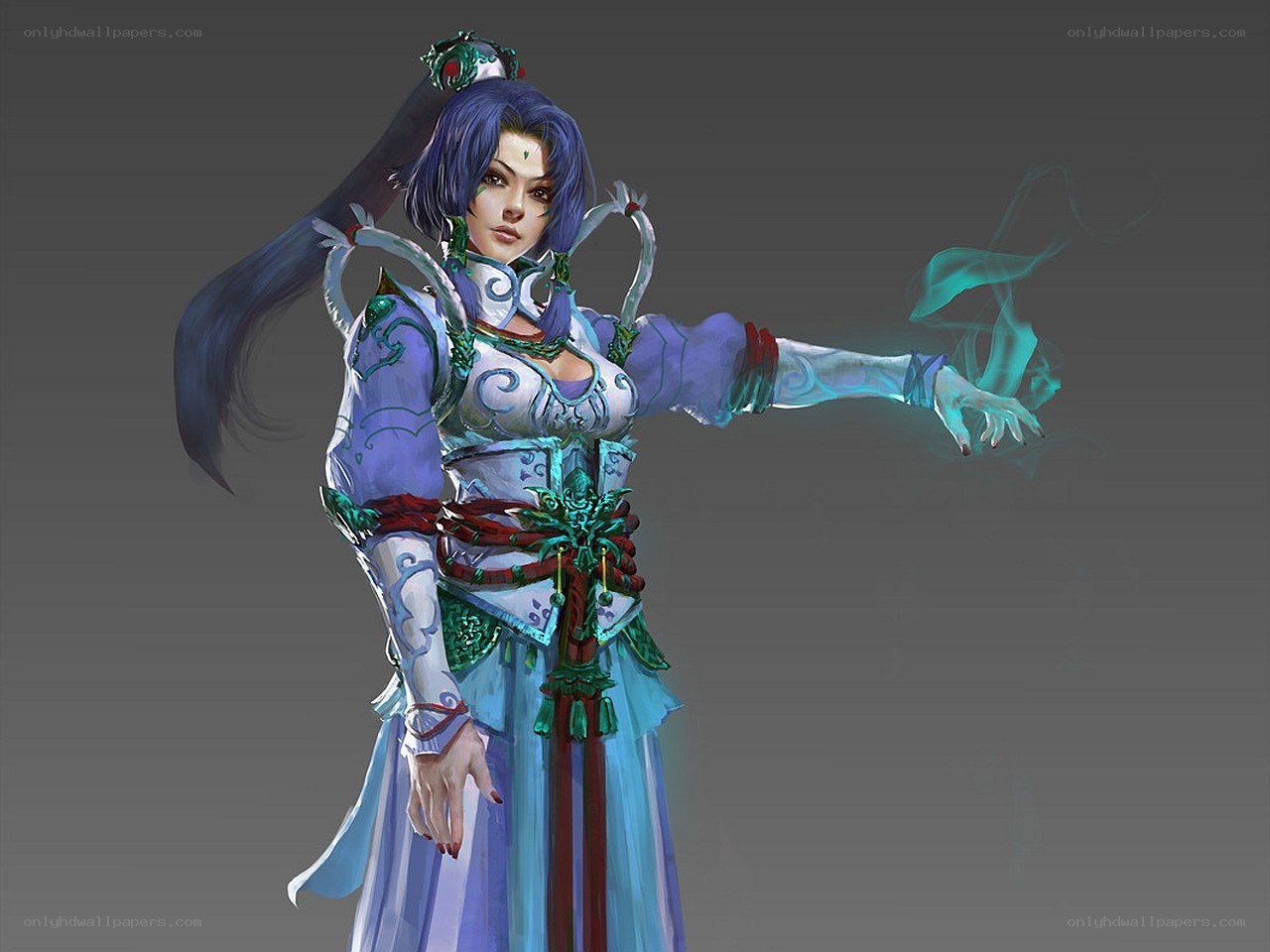 female fantasy warrior mage