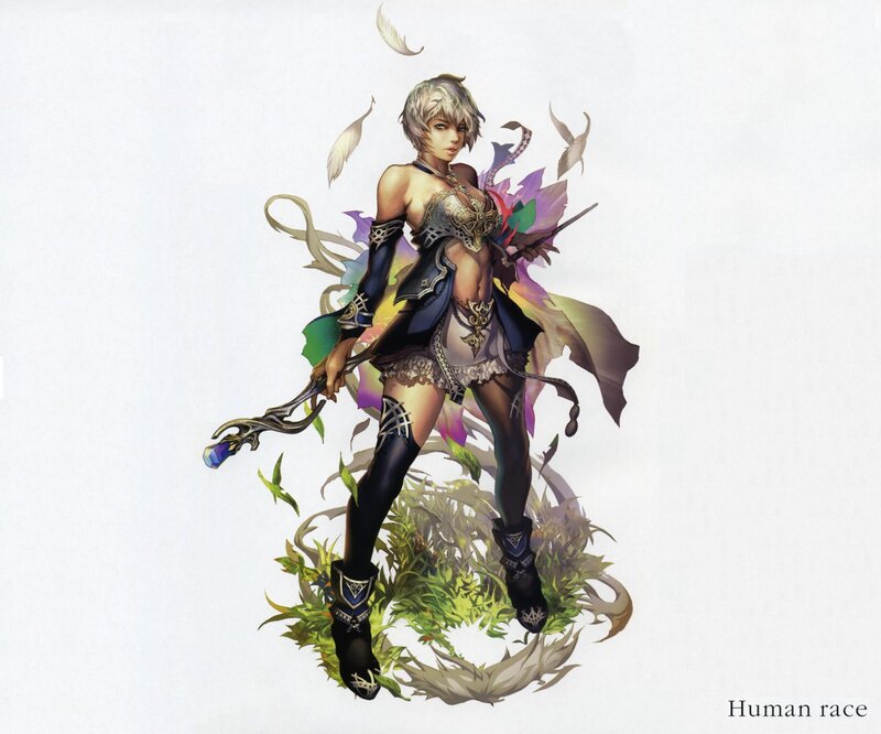 Female Fantasy Warrior — White, Dramatic