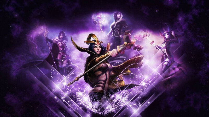 Female Fantasy Warriors — Purple