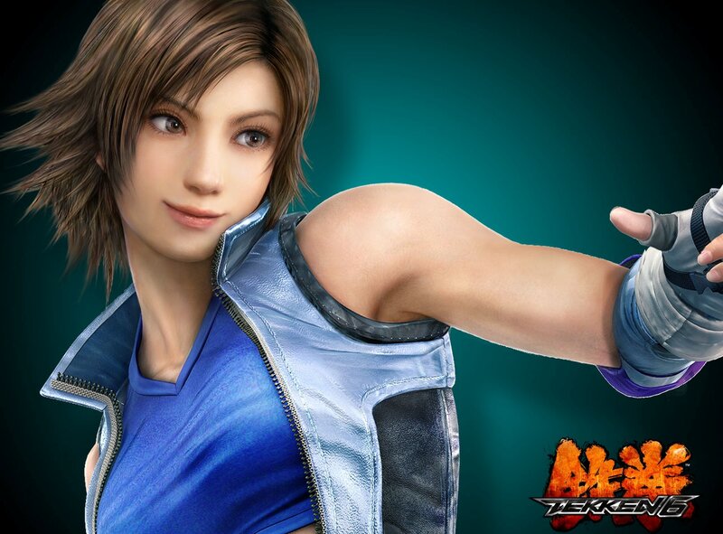 Female Fighter Character — Blue, Confident, 3d Render