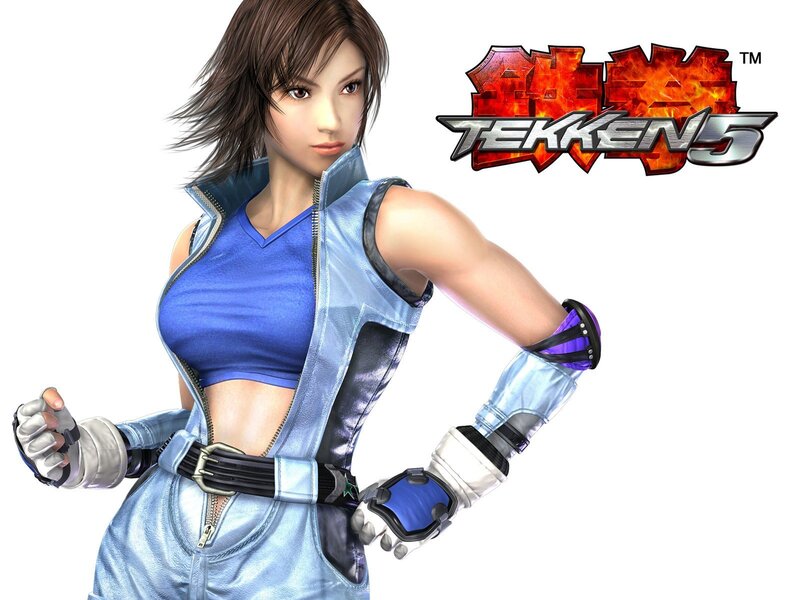 Female Fighter Character — Blue
