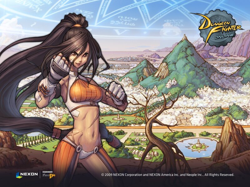 Female Fighter Character — Brown