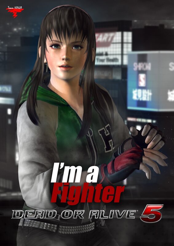 Female Fighter Character — Green, Dramatic, Night