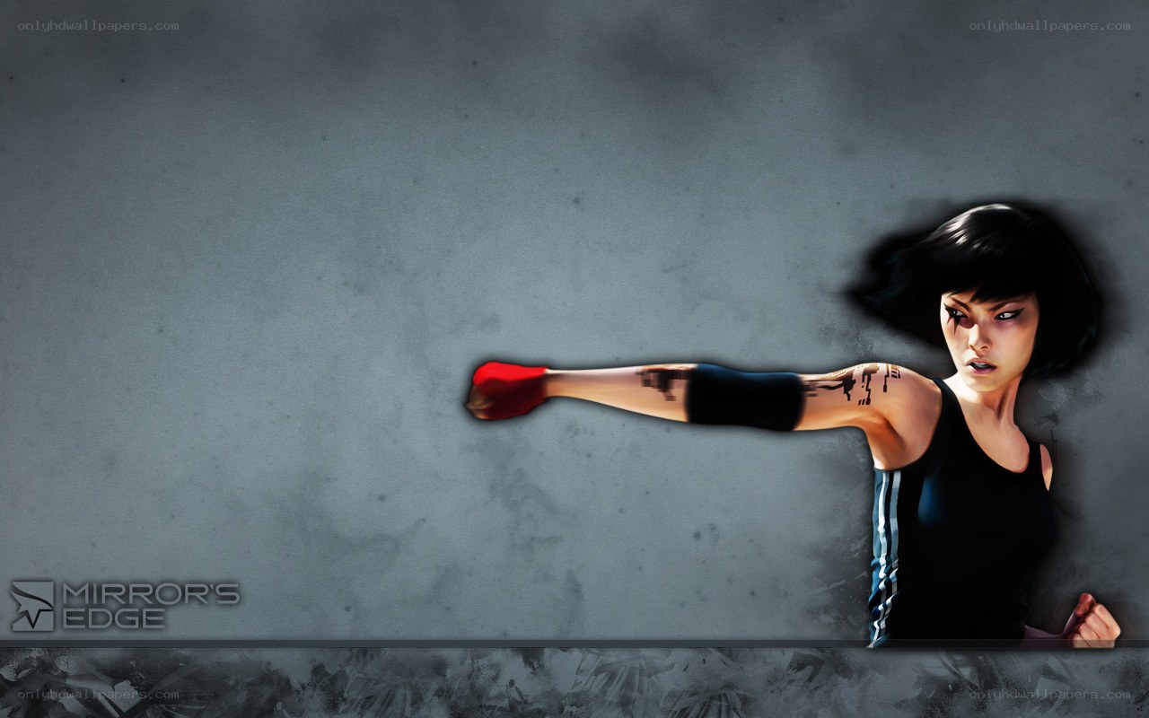 female fighter in action