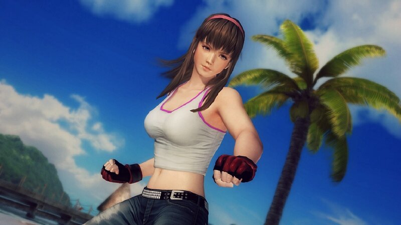 Female Fighter in Beach Setting