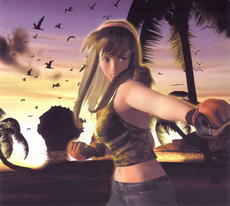 Female Fighter on Beach
