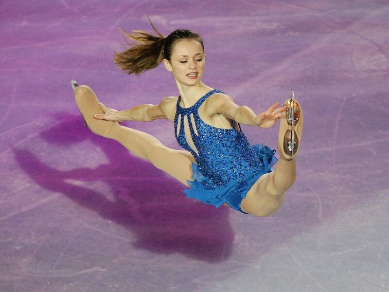 Female Figure Skater — Purple
