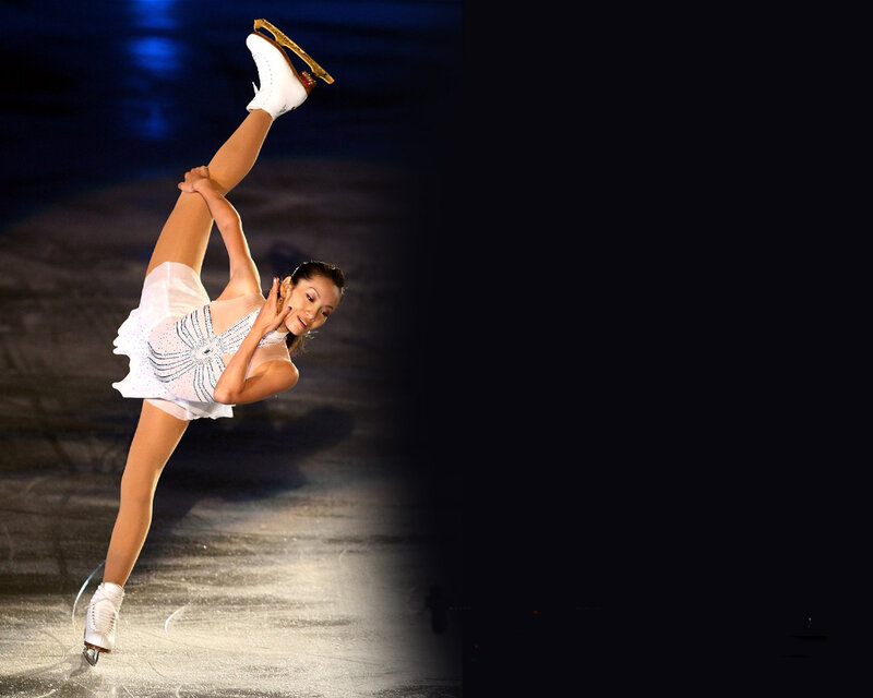 Female Figure Skater — White, Dramatic