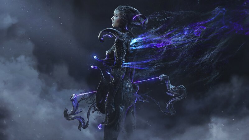 Female Figure with Tentacles