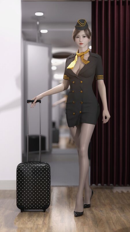 Female Flight Attendant