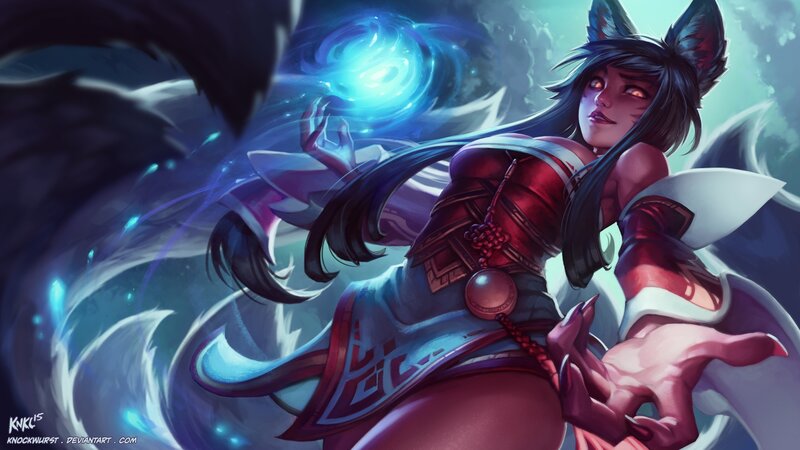 Female Fox-like Character — Blue