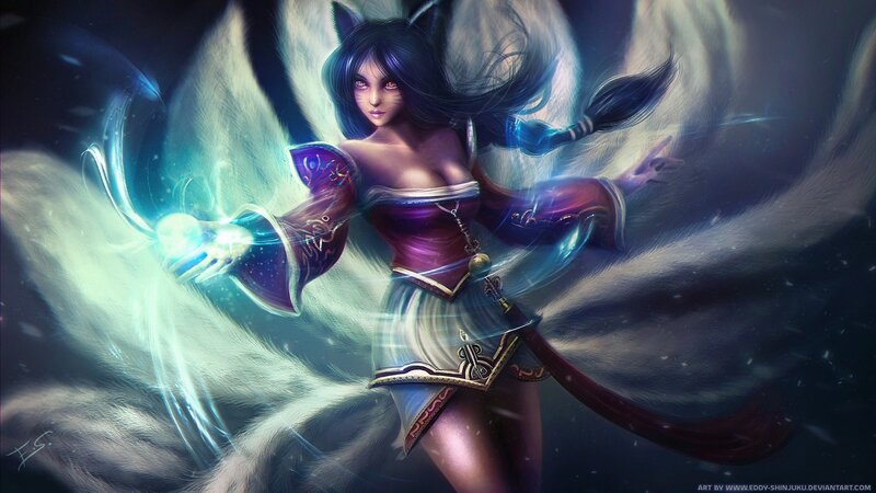 Female Fox-like Character — Purple