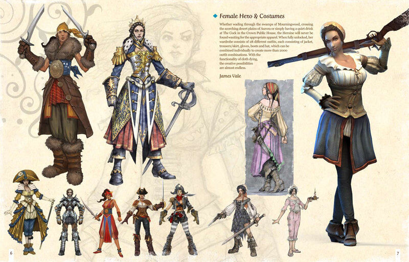 Female Hero Costumes Concept Art