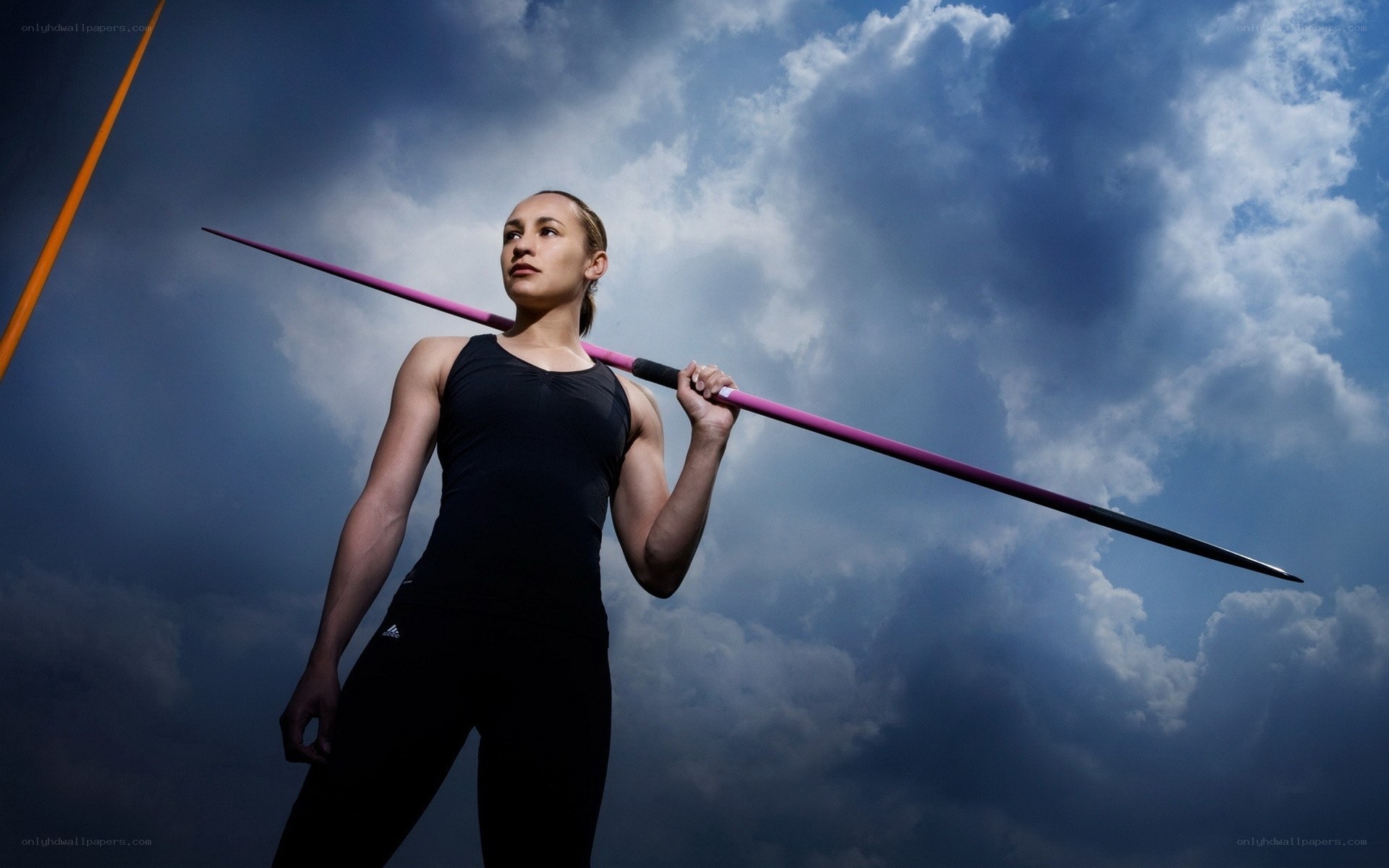 Female javelin thrower