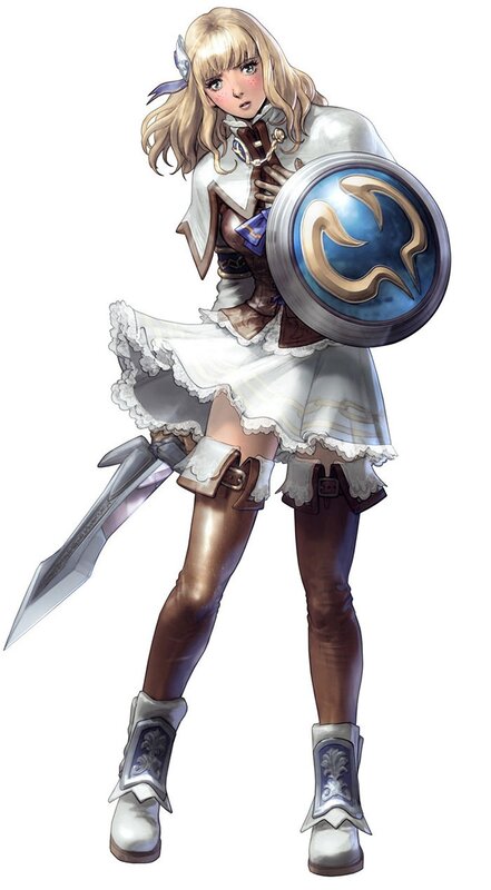 female knight character art