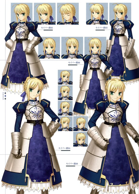 Female Knight Character — Blue