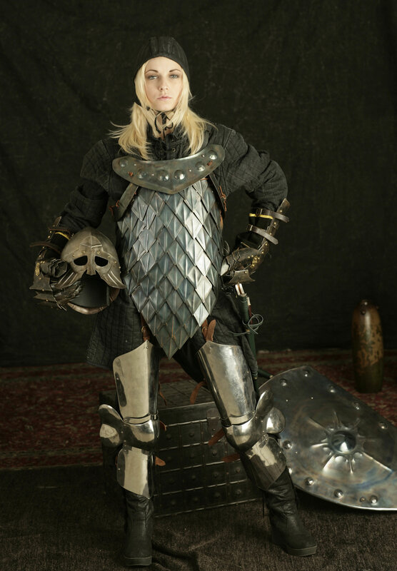 female knight in armor