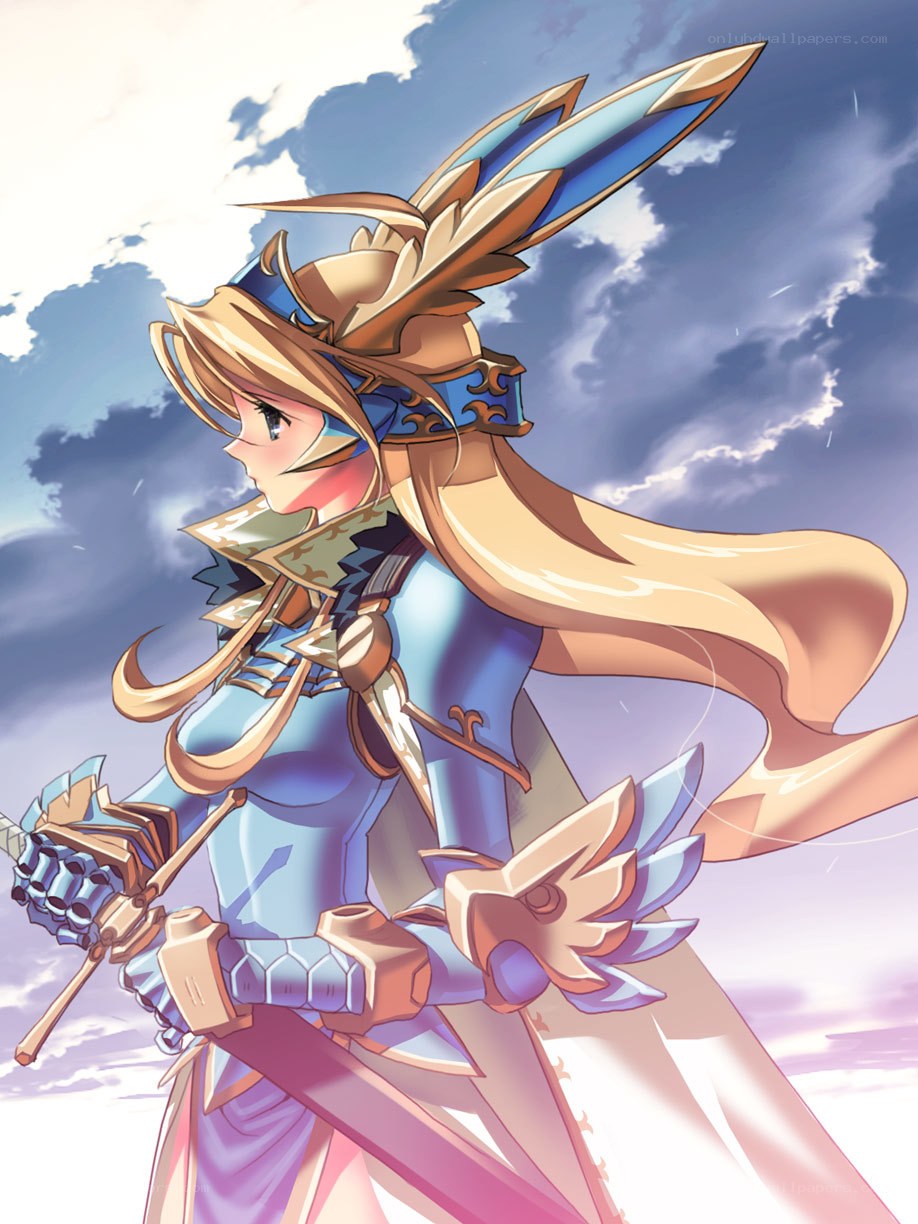 female knight in armor