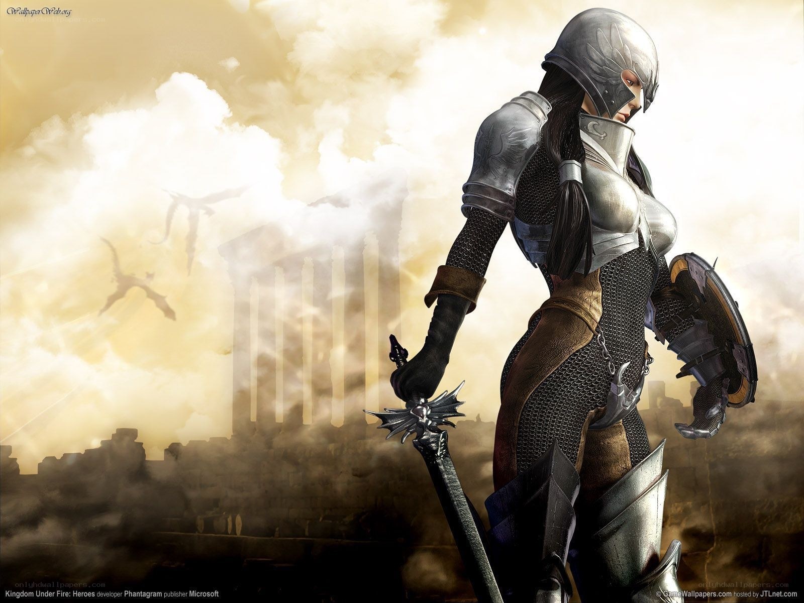 female knight in armor