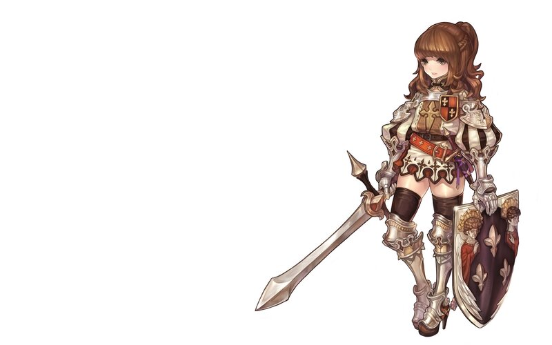 female knight in armor