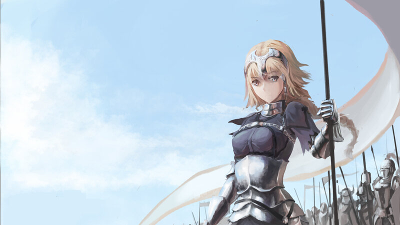 Female Knight in Armor — Blue, Dramatic, Afternoon, Digital Art