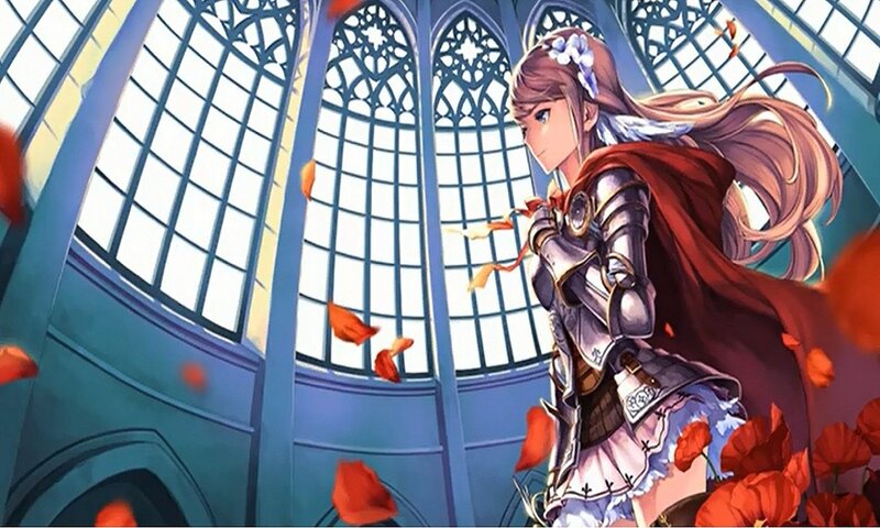 Female Knight in Armor — Blue, Serene