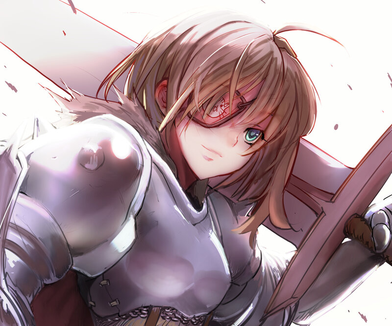 Female Knight in Armor — Brown