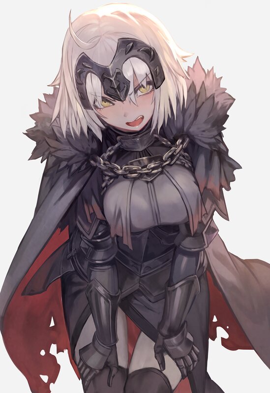 Female Knight in Armor — Gray, Dramatic, Digital Art, Cape