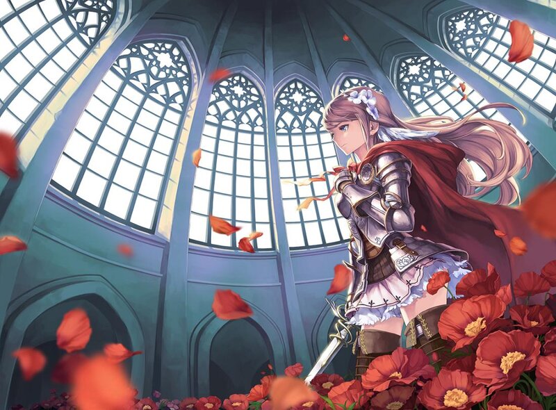 Female Knight in Cathedral