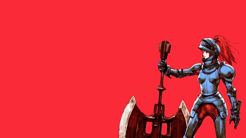 Female Knight with Axe