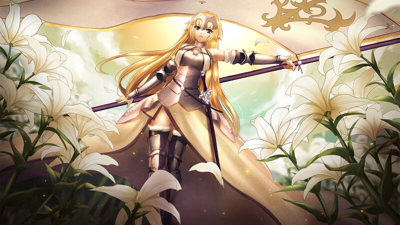Female Knight with Lilies