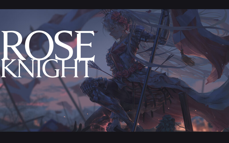 Female Knight with Roses