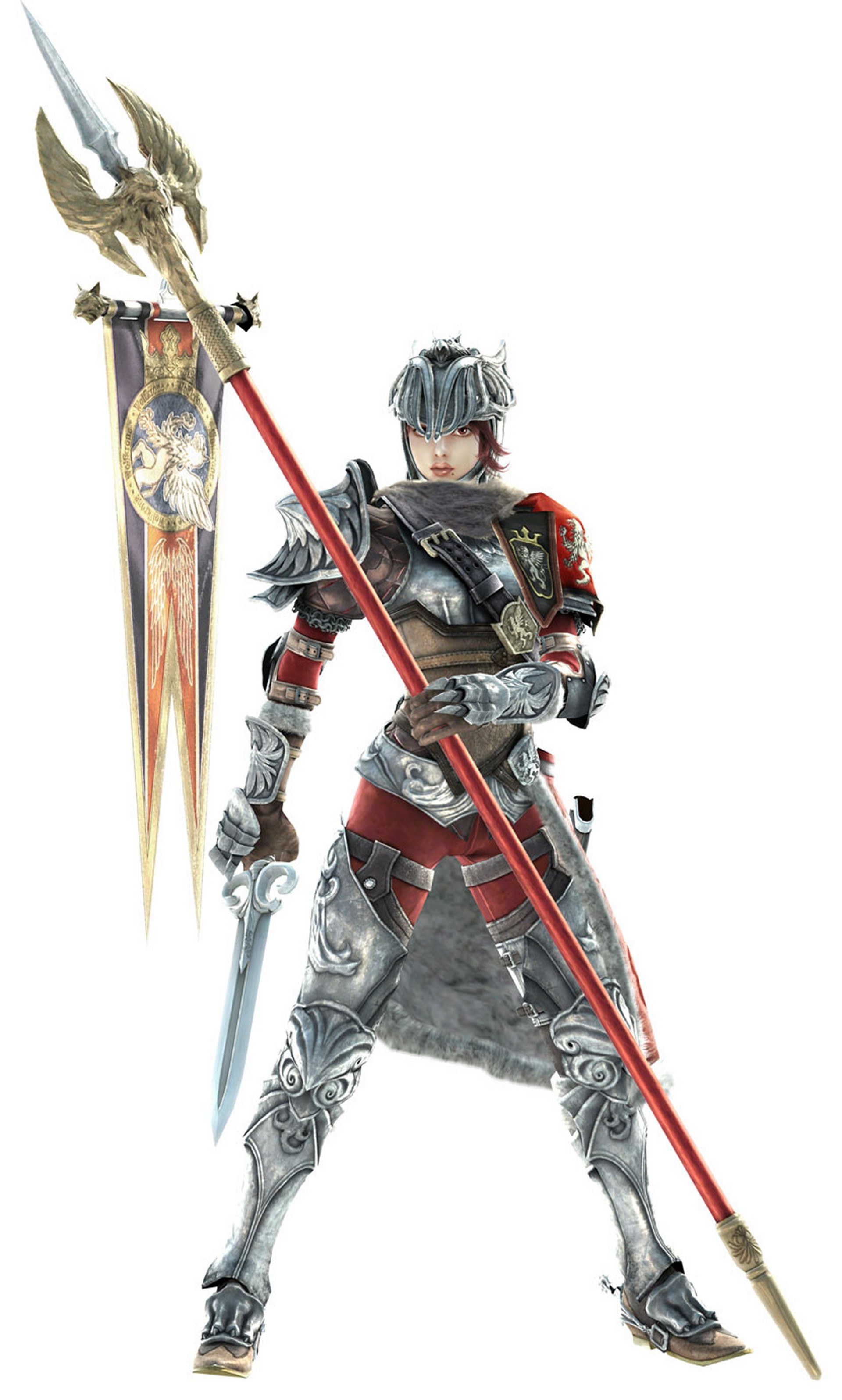 female knight with spear