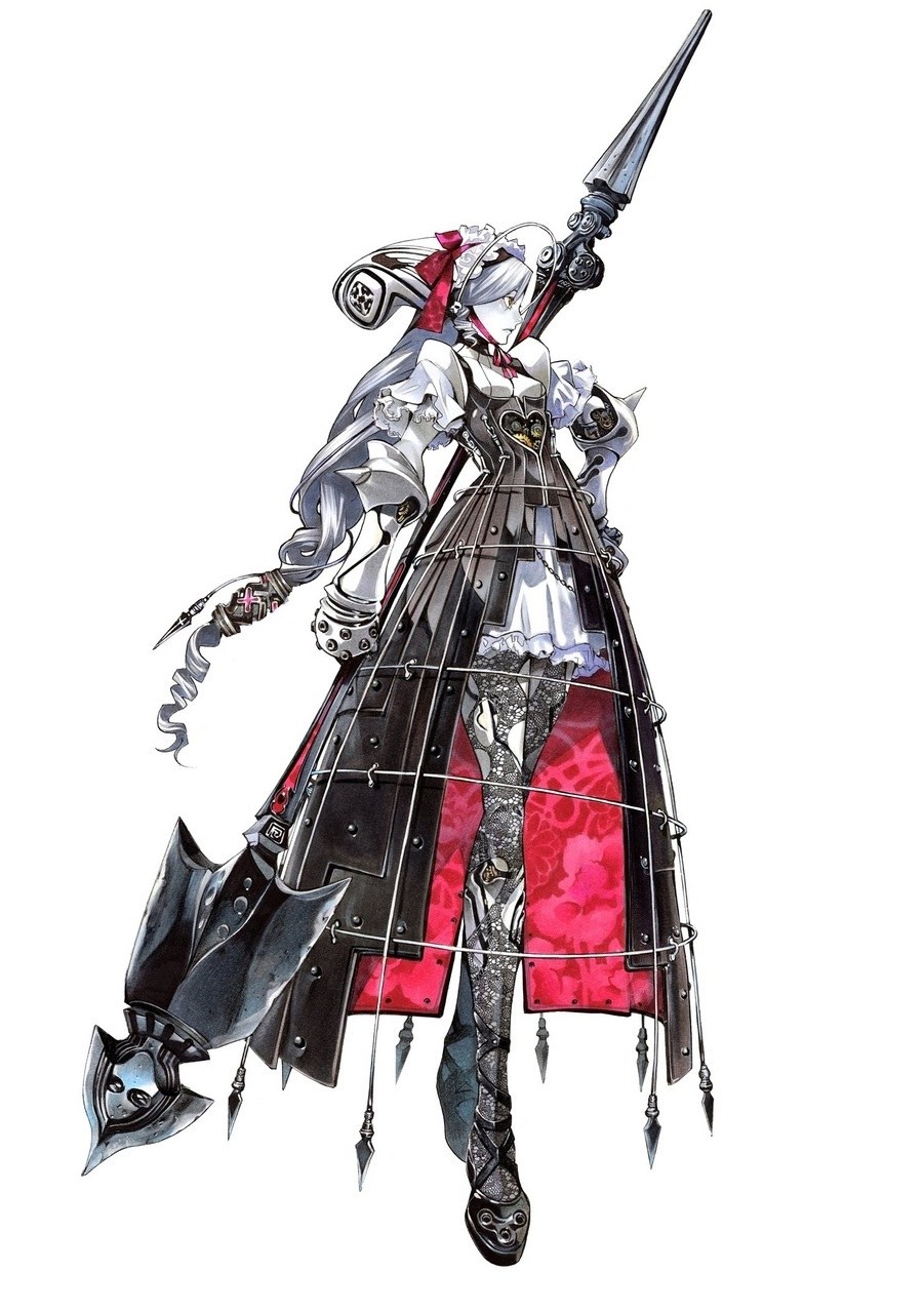 female knight with spear