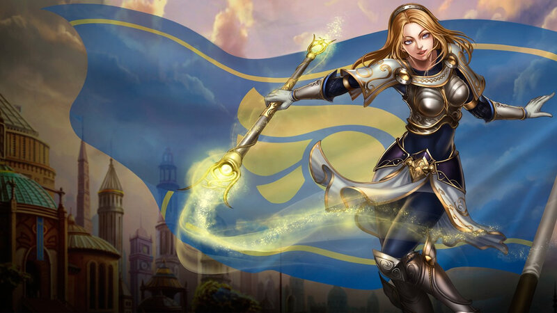 Female Knight with Staff