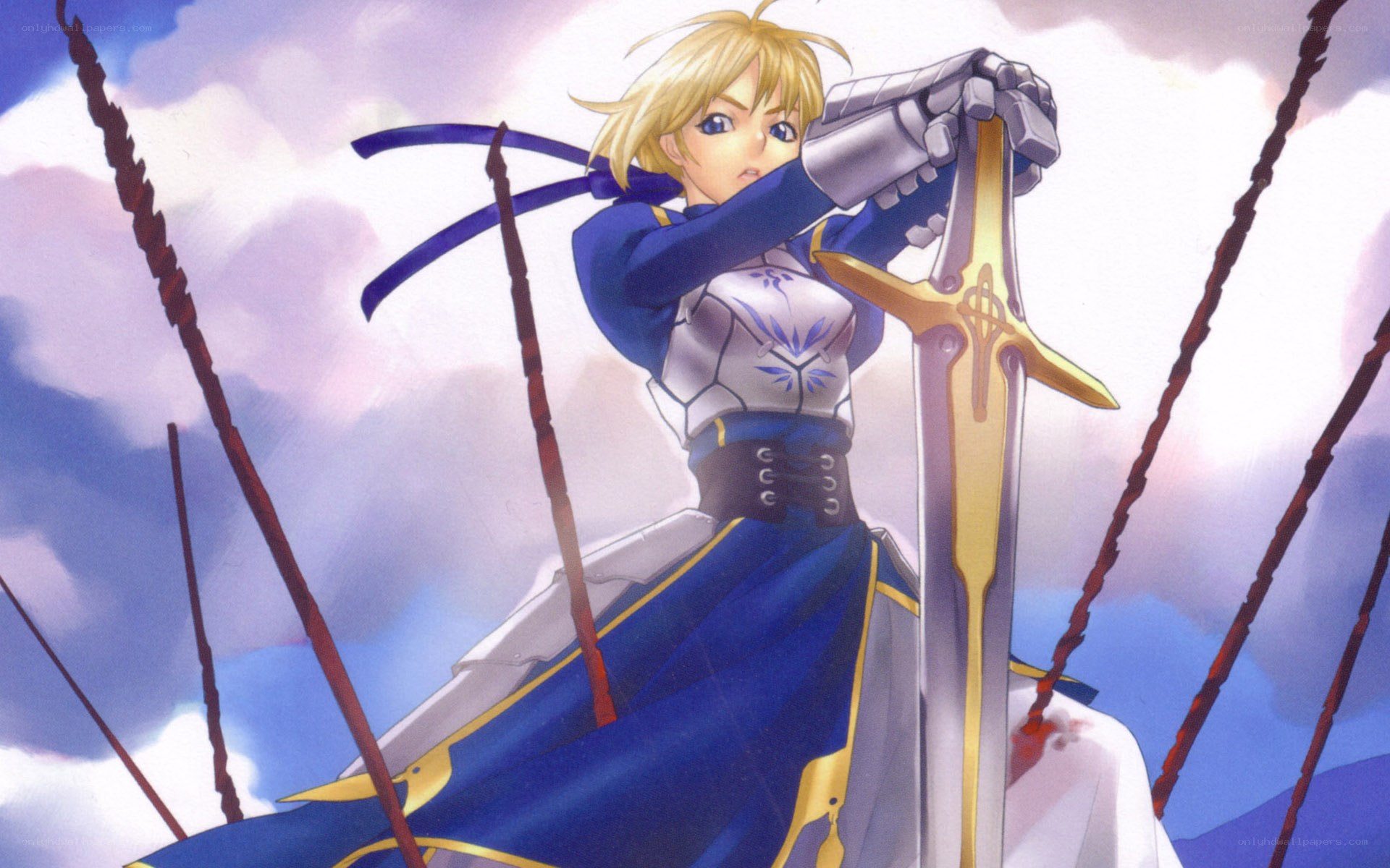 female knight with sword