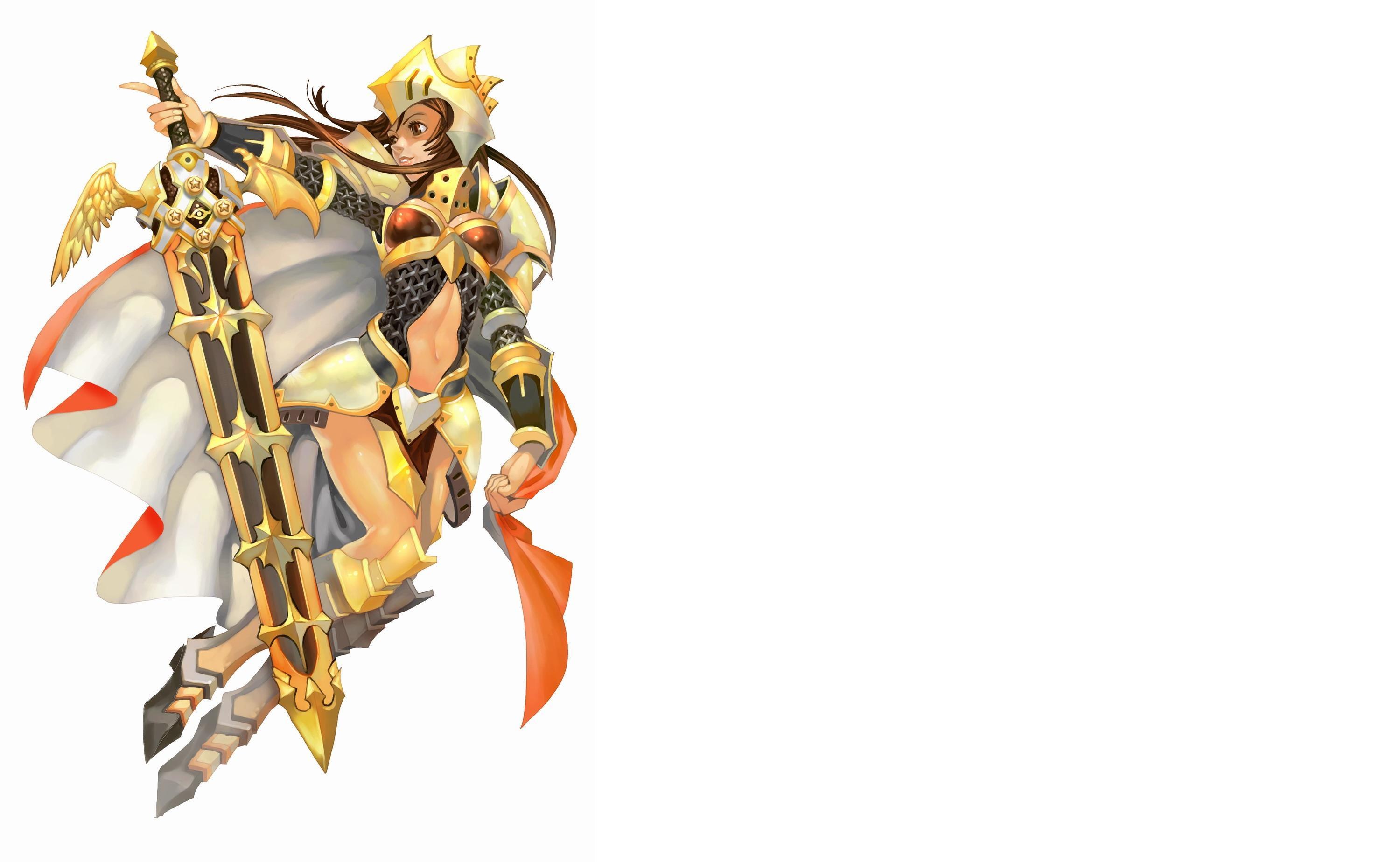 female knight with sword