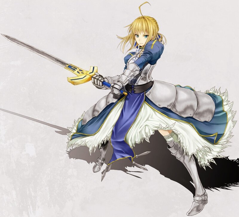female knight with sword