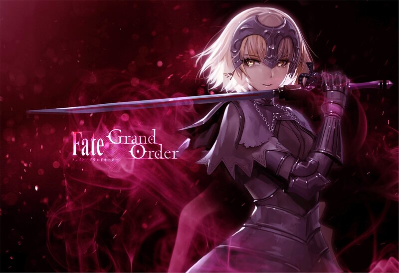 Female Knight with Sword — Purple, Dramatic, Anime