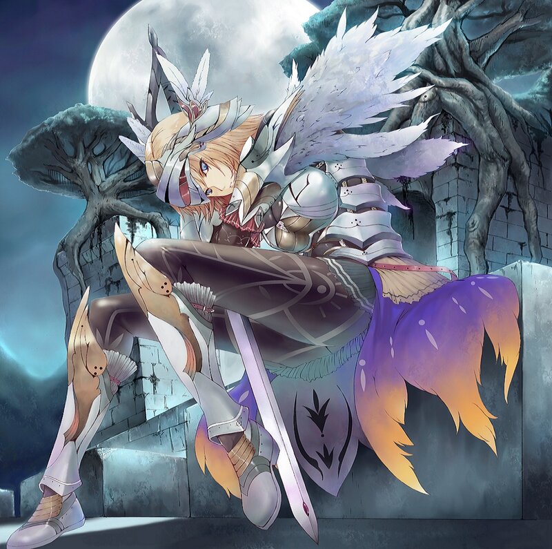 Female Knight with Wings