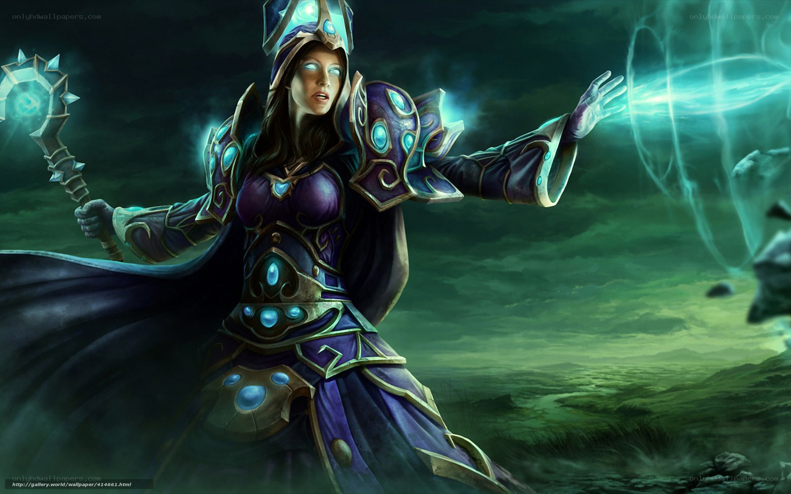 female mage casting spell