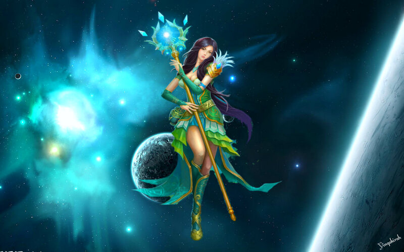 Female Mage in Space