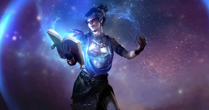 Female Mage with Book