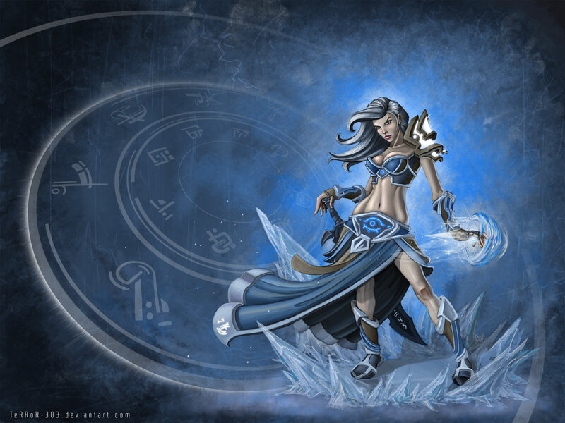 Female Mage with Ice Powers