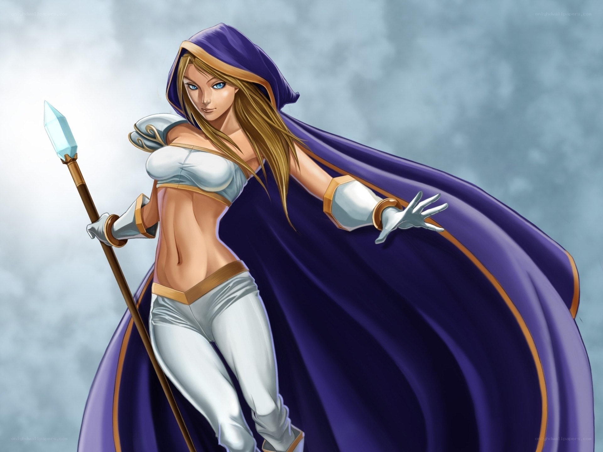 female mage with staff