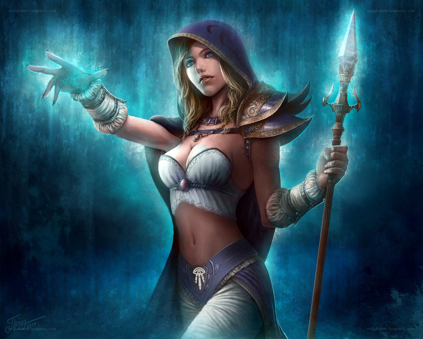 female mage with staff