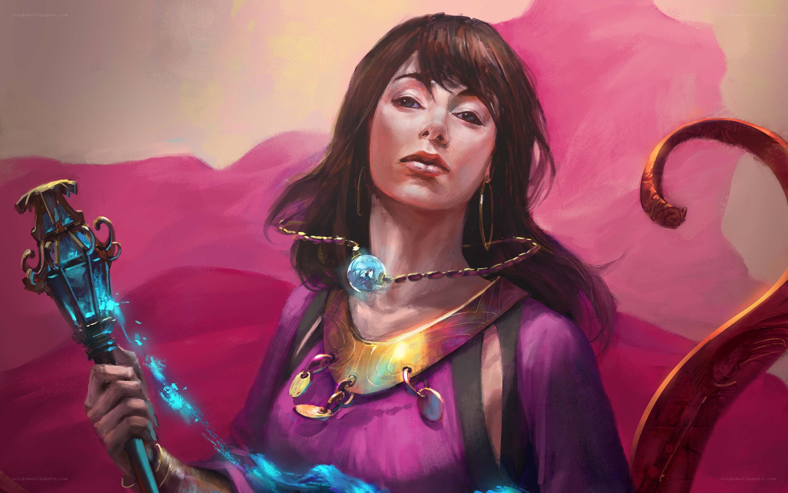 female mage with staff