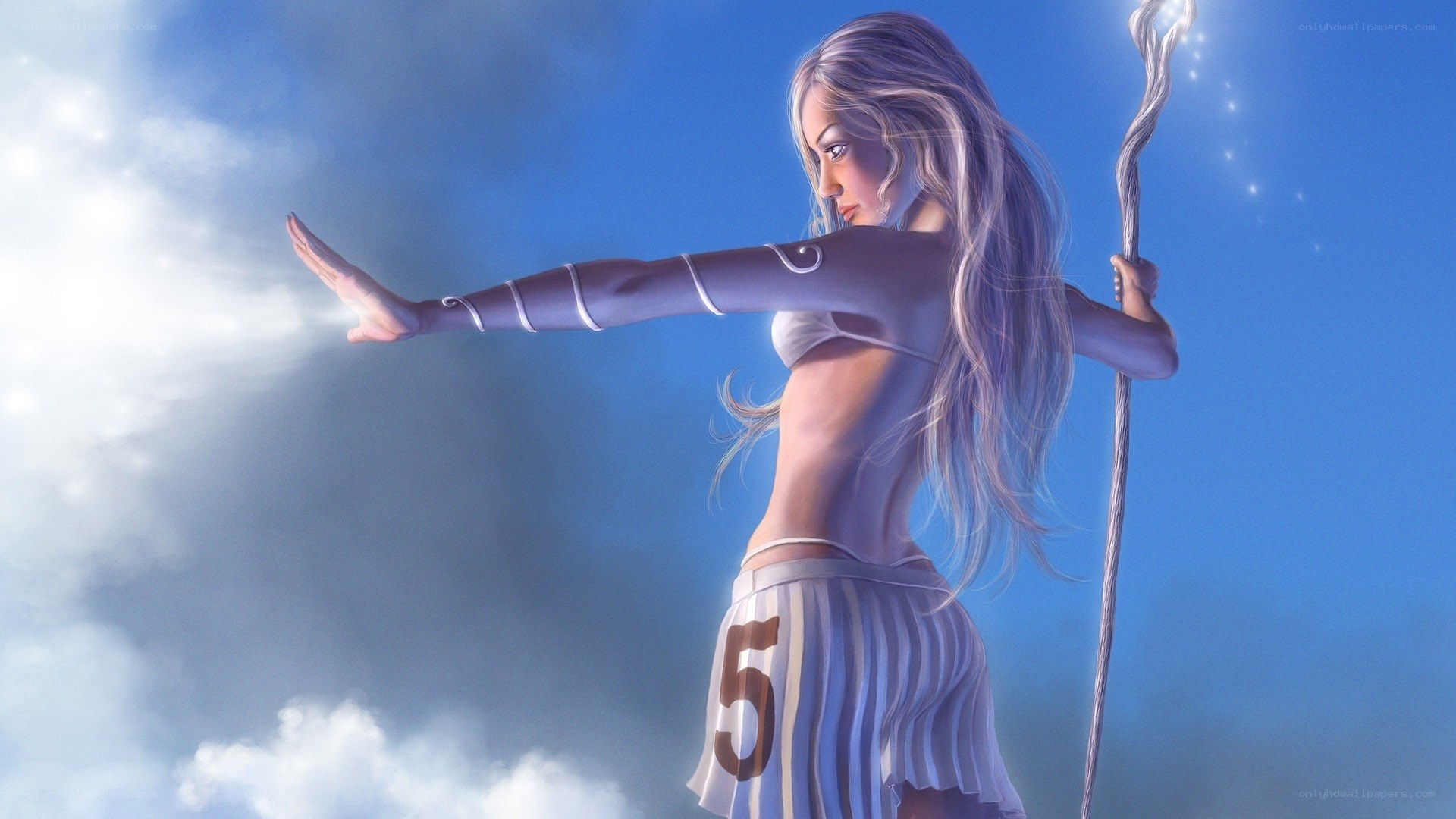female mage with staff