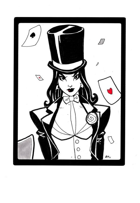female magician with top hat