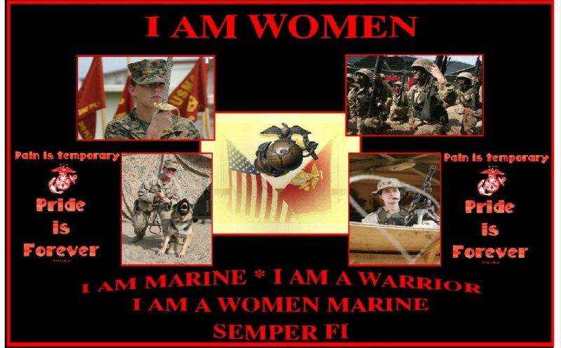 Female Marine Soldiers — Black